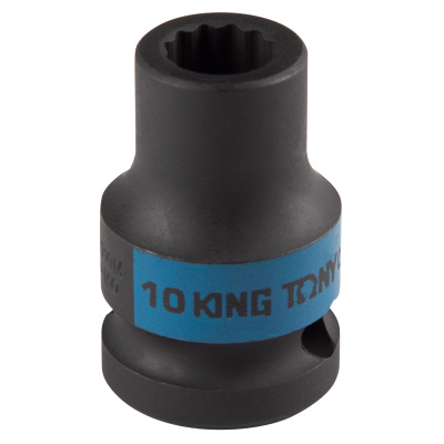 KING TONY Головка торцевая ударная двенадцатигранная 1/2", 10 мм