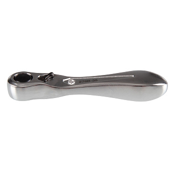 Трещотка 1/4", 88 мм, 60 зубцов, флажковая, для вставок (бит) KING TONY 276B-0225