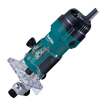 Фрезер кромочный Makita M3702B • 530 Вт • 35000 об/мин • цанга-6 мм • глубина 42 мм • антирестарт • 1.4 кг • коробка