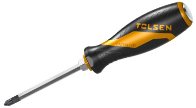 Отвертка крестовая "GRIPro", Phillips, PH1, 100 мм, силовая TOLSEN TT20122