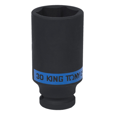KING TONY Головка торцевая ударная глубокая шестигранная 1/2", 30 мм