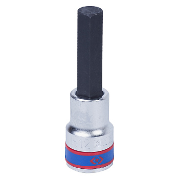 KING TONY Насадка (бита) торцевая 1/2", Hex, 12 мм, L = 80 мм