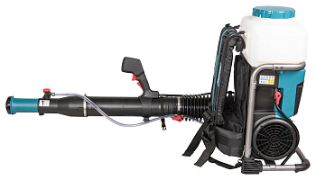 Аккумуляторный ранцевый опрыскиватель Makita PM001GL202 • 40V XGT • 14.3 м³/мин • 64 м/с • 15 л • в комплекте 2xBL4080F DC40RB