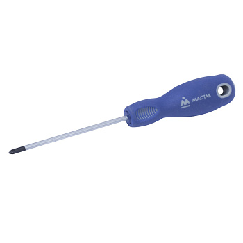 Отвертка крестовая Phillips, PH0, 75 мм, держатель МАСТАК 041-00075H