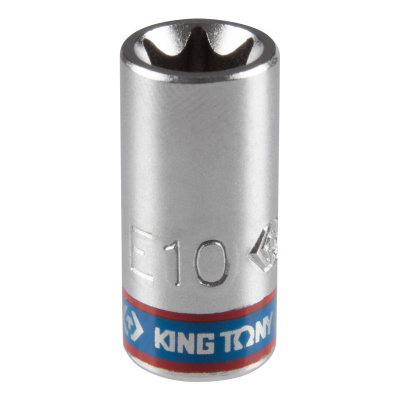 Головка торцевая TORX Е-стандарт 1/4", E10, L = 24 мм KING TONY 237510M