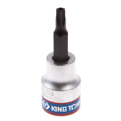 Насадка (бита) торцевая 3/8", Torx, T25, L = 50 мм, с отверстием KING TONY 302725