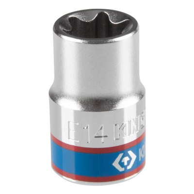 Головка торцевая TORX Е-стандарт 3/8", E14, L = 28 мм KING TONY 337514M