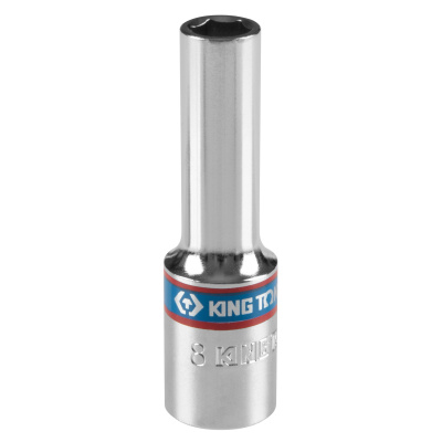 Головка торцевая глубокая шестигранная 3/8", 8 мм KING TONY 323508M