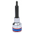 KING TONY Насадка (бита) торцевая 1/2", Torx, T20, L = 80 мм, с отверстием