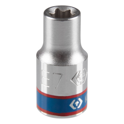 Головка торцевая TORX Е-стандарт 1/4", E7, L = 24 мм KING TONY 237507M