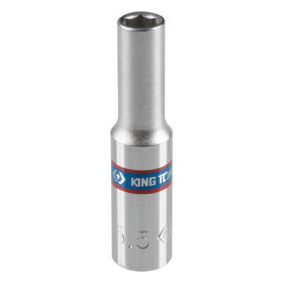 Головка торцевая глубокая шестигранная 1/4", 5,5 мм KING TONY 223555M