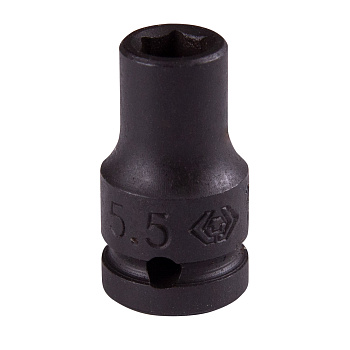 KING TONY Головка торцевая ударная шестигранная 1/4", 5,5 мм