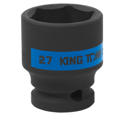 KING TONY Головка торцевая ударная шестигранная 1/2", 27 мм