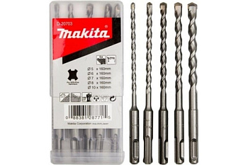 Набор буров SDS-PLUS 5 шт. (5, 6, 7, 8, 10х160) Makita