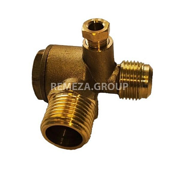 REMEZA Ремкомплект для компрессоров, клапан обратный 1/2"Мх1/2"М (правый) (аналог 4241122102, 7190090000) R 4241122107 для СБ4/С-50.LB30