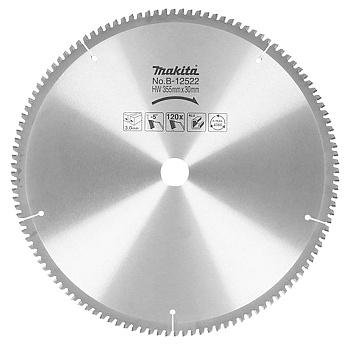 Пильный диск для алюминия, 355x30x3/2.4x120T Makita