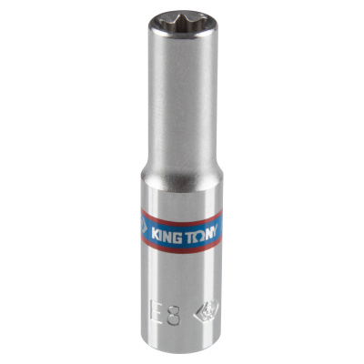 KING TONY Головка торцевая TORX Е-стандарт 1/4", E8, L = 50 мм