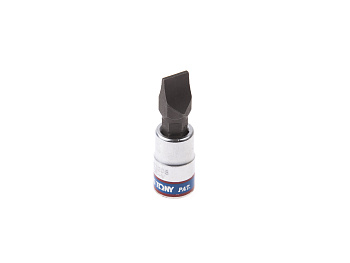 Насадка (бита) торцевая 1/4", Slotted, 8х1,2 мм, L = 37 мм KING TONY 203208