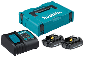 Набор Makita PSK MKP1SY182 • 2xBL1815N 18V 1.5Ah Li-ion • зарядное устройство DC18SD • кейс MAKPAC тип 1