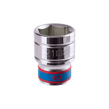 KING TONY Головка торцевая стандартная шестигранная 1/2", 21 мм