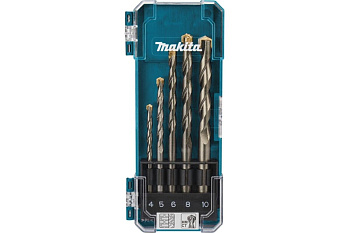 Набор сверл по кирпичу, 5 шт. Makita • 4,5,6,8,10 мм