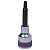 KING TONY Насадка (бита) торцевая 1/2", Torx, T30, L = 80 мм, с отверстием