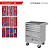 МАСТАК Набор инструментов 186 предметов, "СТАНДАРТ 186", в серой тележке