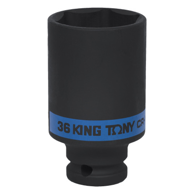 KING TONY Головка торцевая ударная глубокая шестигранная 1/2", 36 мм