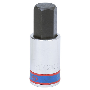 KING TONY Насадка (бита) торцевая 1/2", Hex, 17 мм, L = 66 мм