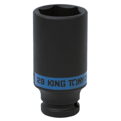KING TONY Головка торцевая ударная глубокая шестигранная 1/2", 29 мм