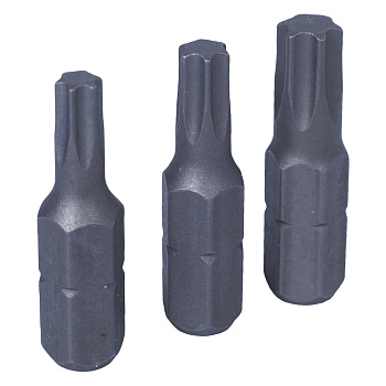 KING TONY Набор вставок (бит) 1/4", Torx, Т20, Т25, Т30, 3 предмета