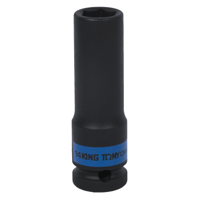 KING TONY Головка торцевая ударная глубокая шестигранная 1/2", 14 мм