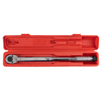 Ключ динамометрический 1/2", 28-210 Нм, в пластиковом кейсе МАСТАК 012-40210C