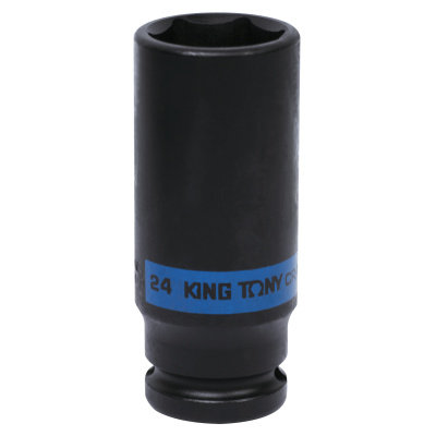 KING TONY Головка торцевая ударная глубокая шестигранная 1/2", 24 мм