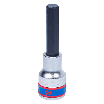 KING TONY Насадка (бита) торцевая 1/2", Hex, 10 мм, L = 80 мм