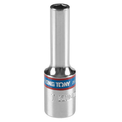 KING TONY Головка торцевая глубокая шестигранная 3/8", 7 мм