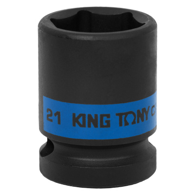 KING TONY Головка торцевая ударная шестигранная 1/2", 21 мм