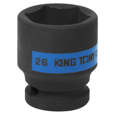 KING TONY Головка торцевая ударная шестигранная 1/2", 26 мм
