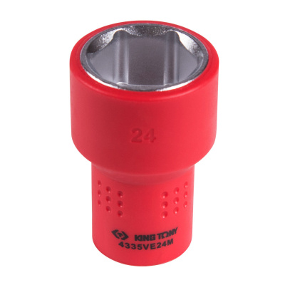 KING TONY Головка торцевая диэлектрическая шестигранная 1/2", 24 мм