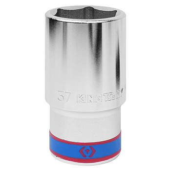 KING TONY Головка торцевая глубокая шестигранная 3/4", 37 мм