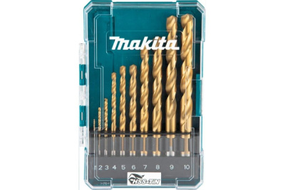Набор сверл по металлу HSS-TiN Economy, 10 шт. Makita • 1-10 мм