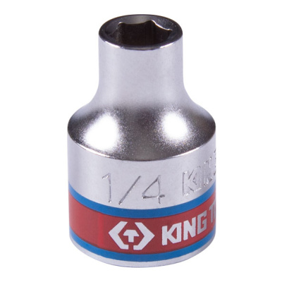 KING TONY Головка торцевая стандартная шестигранная 3/8", 1/4", дюймовая
