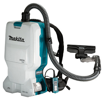 Аккумуляторный ранцевый пылесос Makita DVC660Z • 18V X2 LXT • 11 кПа • 6 л
