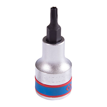 KING TONY Насадка (бита) торцевая 1/2", Torx, T25, L = 60 мм, с отверстием