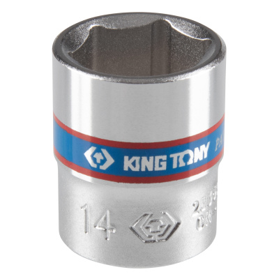 Головка торцевая стандартная шестигранная 1/4", 14 мм KING TONY 233514M