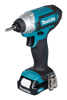 Аккумуляторный ударный шуруповерт Makita TD110DWAE • 12V CXT • 1/4 • 110 Нм • 0-2600 об/мин