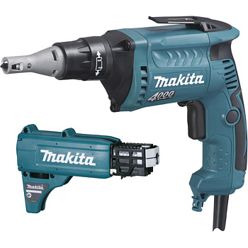 Сетевой шуруповерт с автоподачей саморезов Makita FS4000JX2 • 570 Вт • 5 мм • 0-4000 об/мин