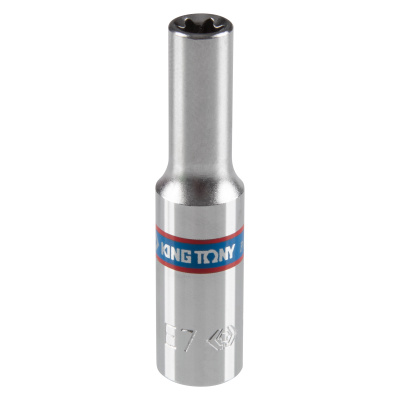 KING TONY Головка торцевая TORX Е-стандарт 1/4", E7, L = 50 мм