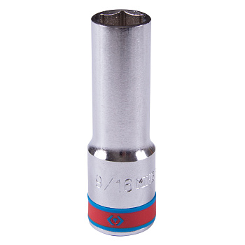 KING TONY Головка торцевая глубокая шестигранная 1/2", 9/16", дюймовая