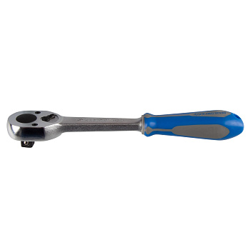 Трещотка 1/2", 262 мм, 32 зубца, флажковая, фиксатор KING TONY 4779-10GR